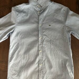 Lacoste Light Blue Kids Button Down Shirt